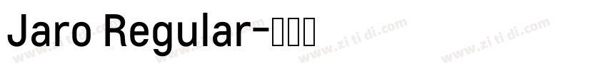 Jaro Regular字体转换